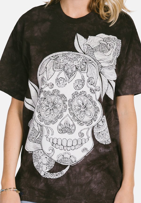 Футболка - раскраска Sugar Skull