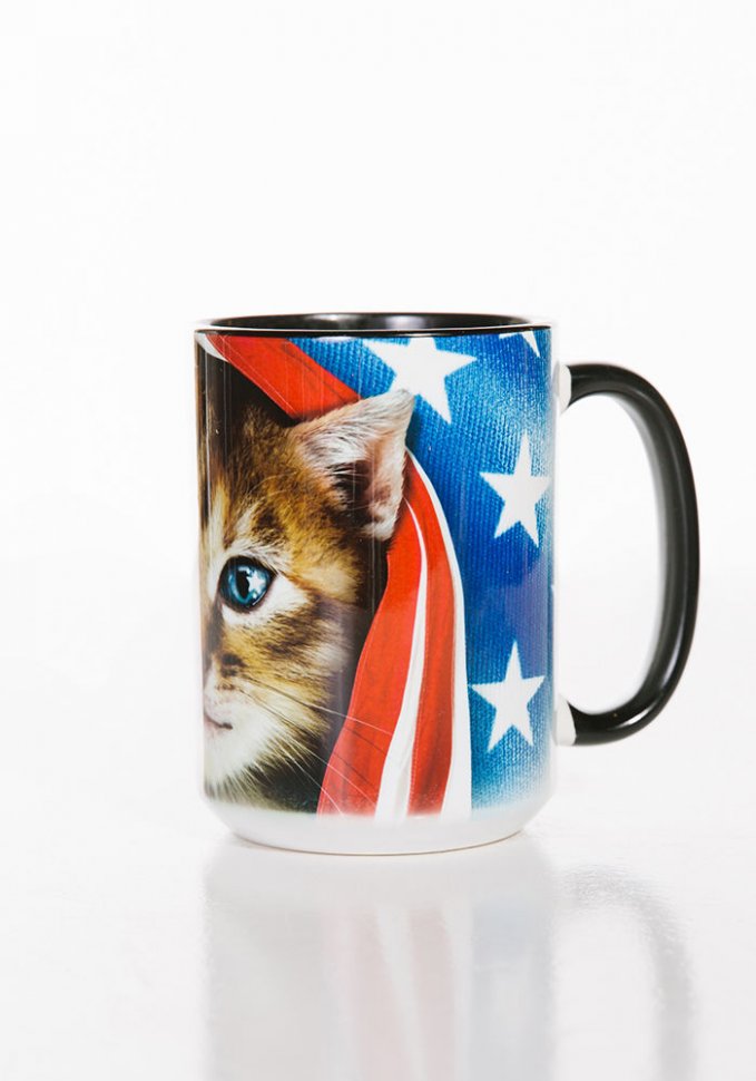 Кружка Mountain - Patriotic Kitten