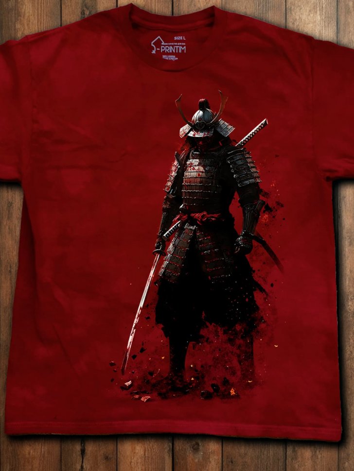 Футболка Q-Printim - Тень самурая