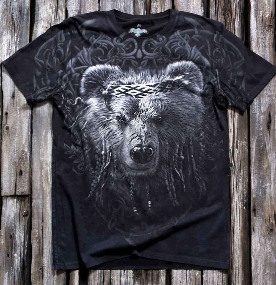 Мужская футболка Krasar Мудрый медведь