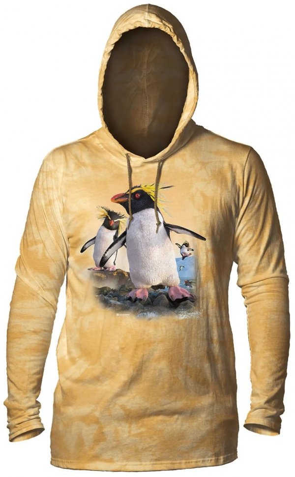 Лонгслив с капюшоном Mountain  - Rockhopper Penguins
