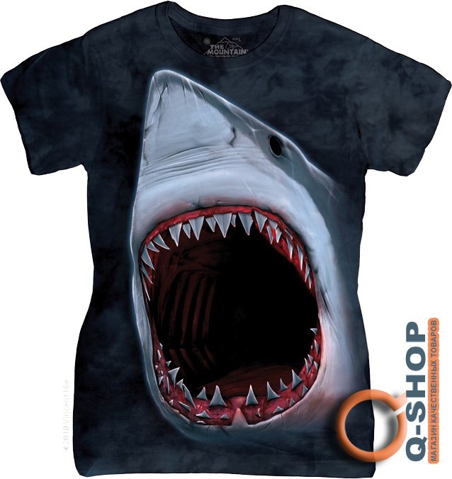 Женская футболка Mountain - Shark Bite