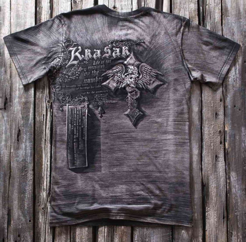 Мужская футболка Krasar Черный Камикадзе