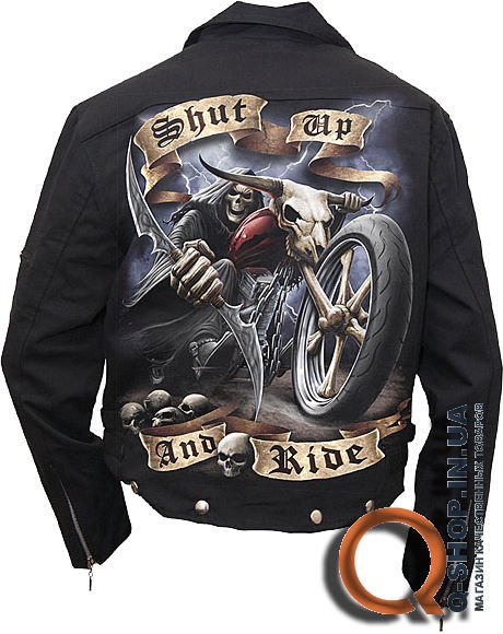Джинсовая куртка Shut Up & Ride от TM Spiral