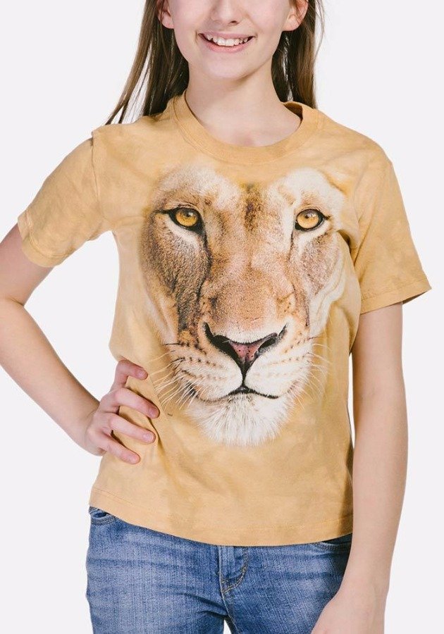 3D футболка Mountain - BIG FACE LIONESS