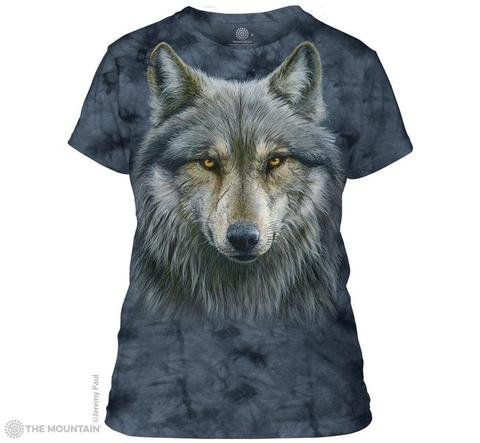 Женская футболка Mountain - WARRIOR WOLF