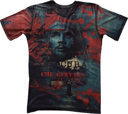 Тотальная 4-х сторонняя футболка Krasar - Че Гевара революция