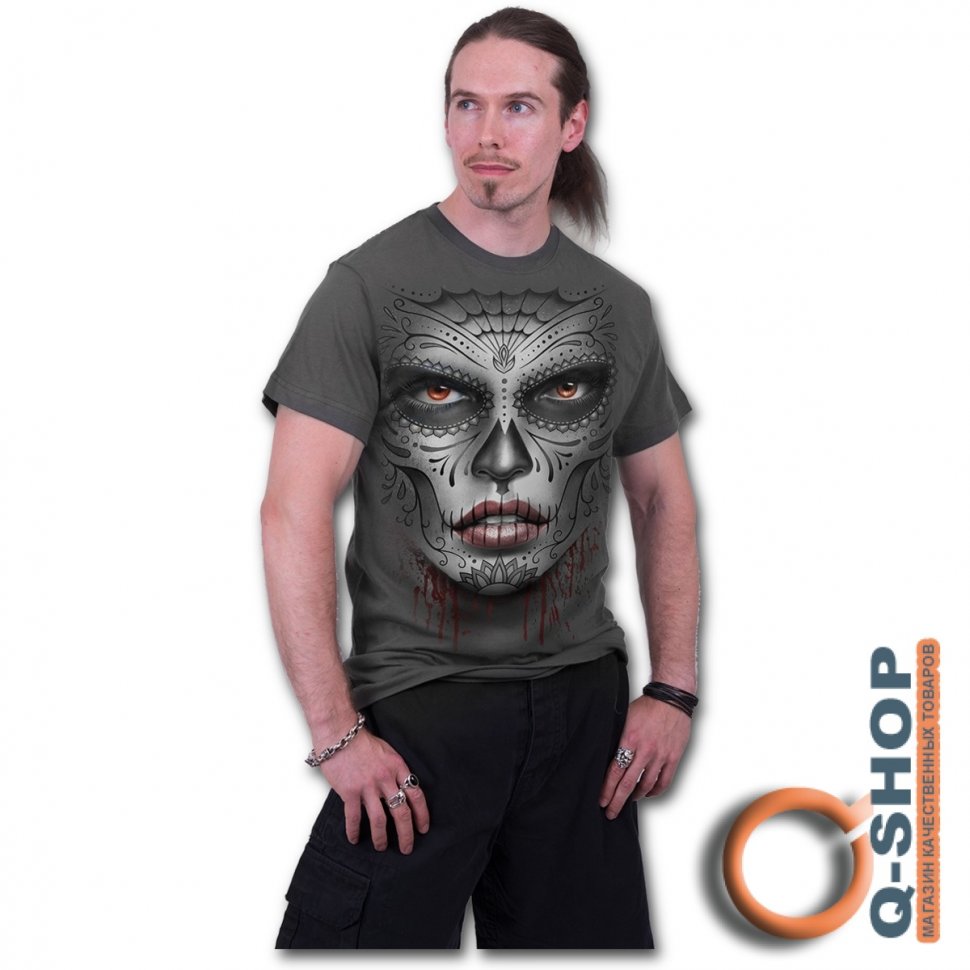 Футболка Spiral Direct 2015 - DEATH MASK Charcoal
