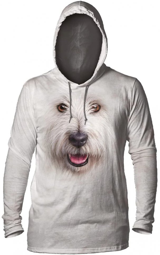 Лонгслив с капюшоном Mountain  - Big Face Terrier