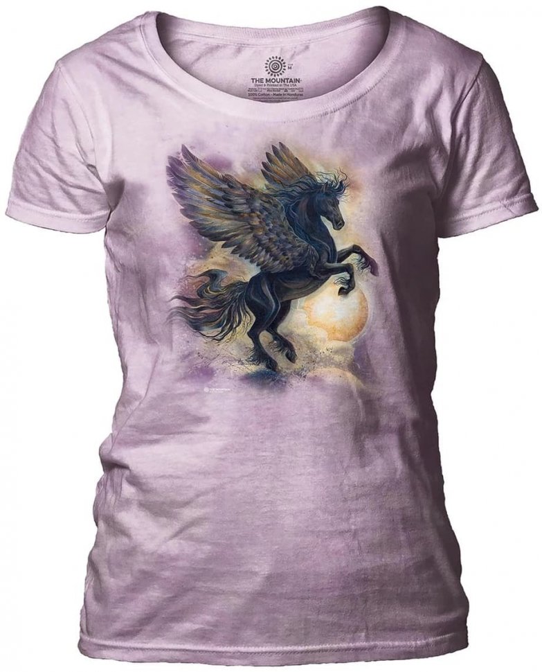 Женская футболка Mountain широкий ворот - Pegasus