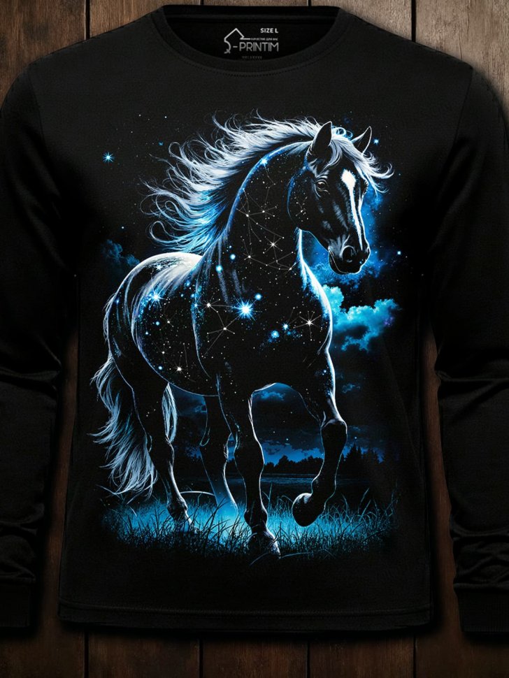 Лонгслив Q-Printim -  Stellar Horse