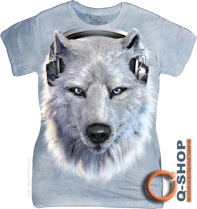 Женская футболка Mountain - White Wolf Dj