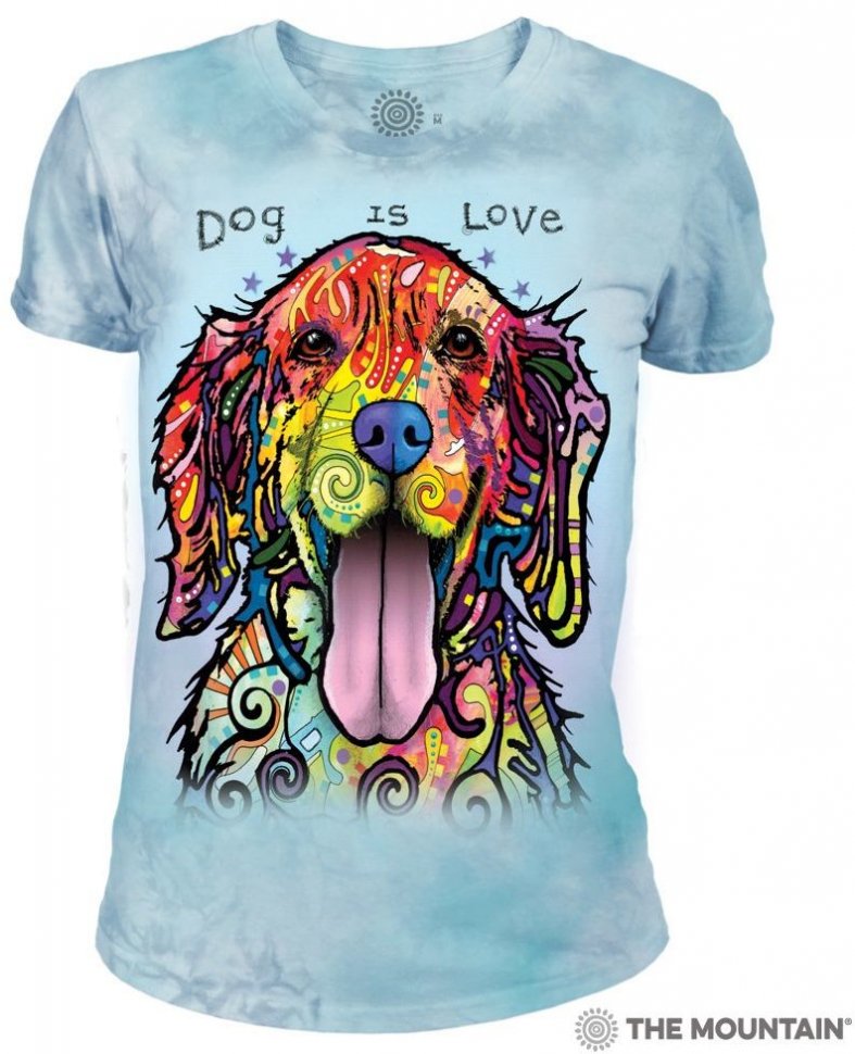 Женская футболка Mountain (СПОРТ-АКТИВ) - DOG IS LOVE