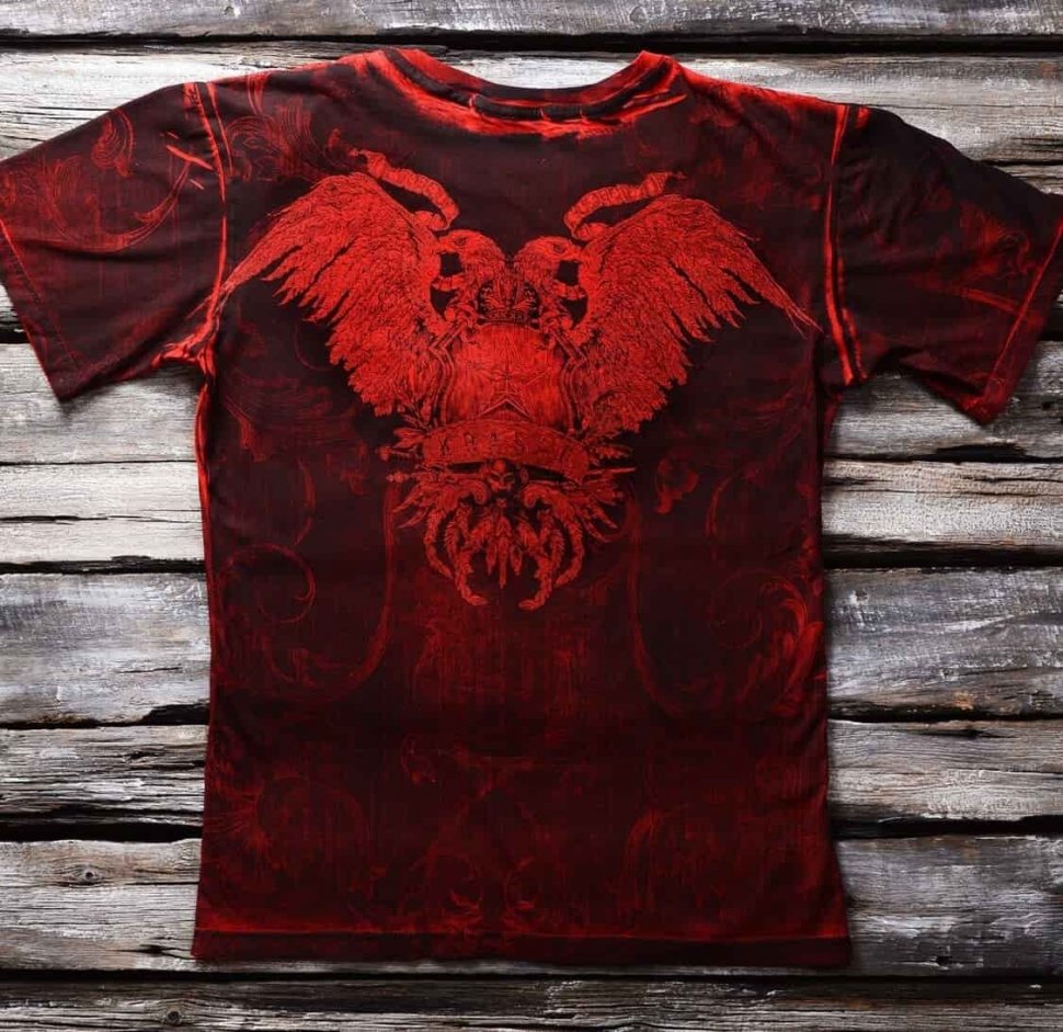 Мужская футболка Krasar Красный Двуглавый Орел