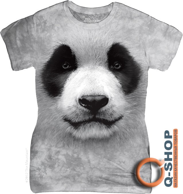 Женская футболка Mountain - Big Face Panda