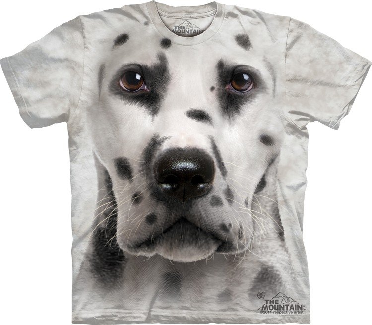 3D футболка Mountain  - Dalmatian Face