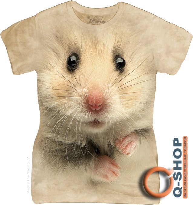 Женская футболка Mountain - Hamster Face