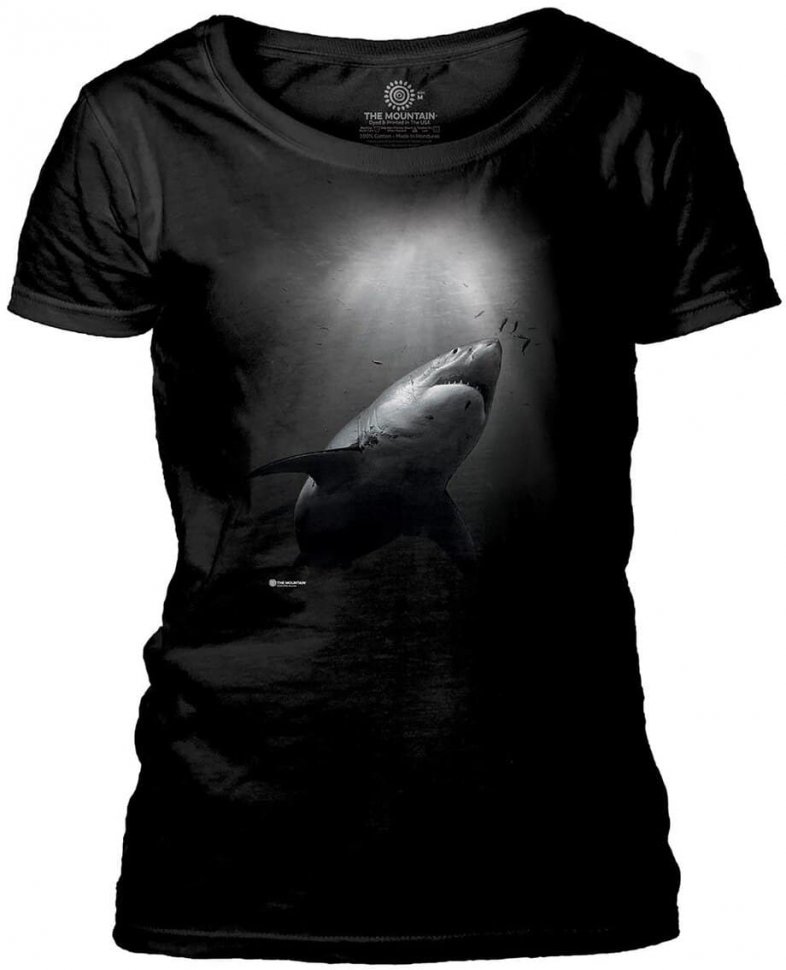 Женская футболка Mountain широкий ворот - Sunburst Shark