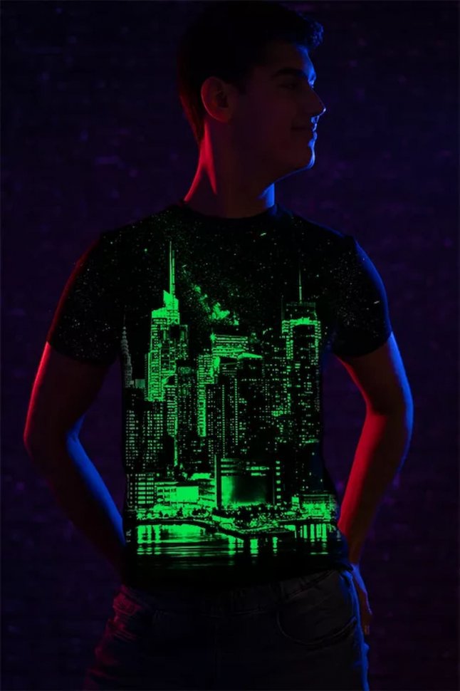 Светящаяся футболка Город