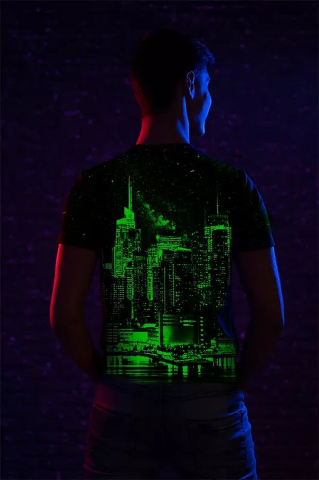 Светящаяся футболка Город