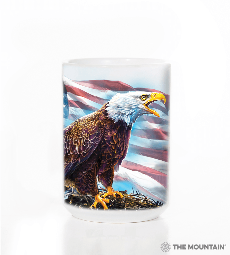 Кружка Mountain - American Eagle Flag