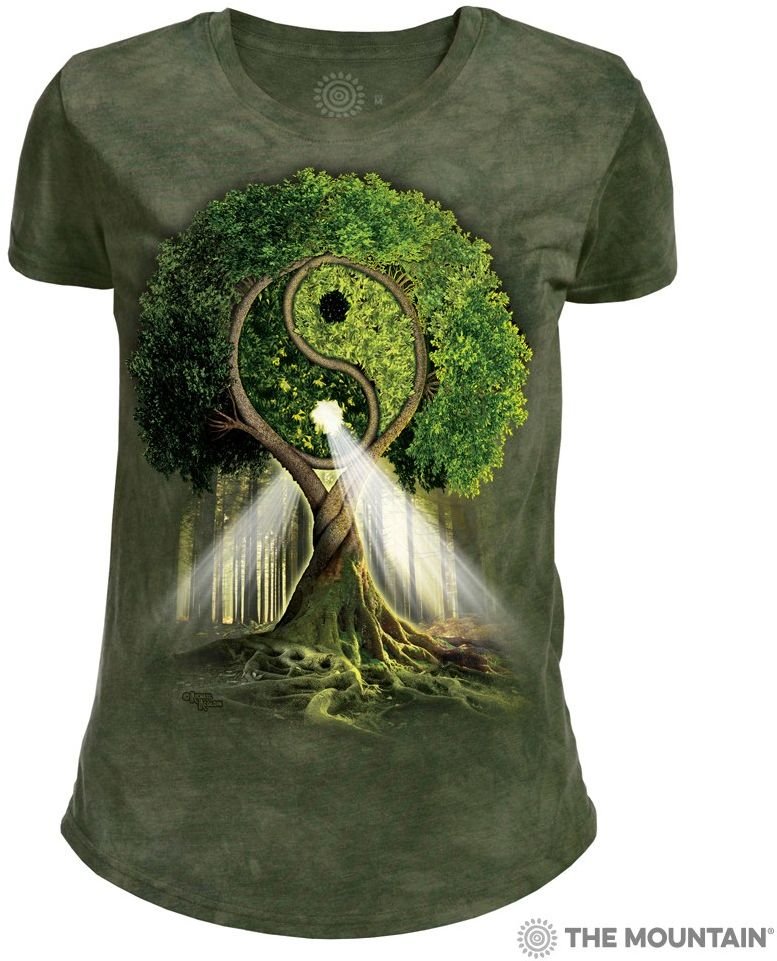 Женская футболка Mountain (СПОРТ-АКТИВ) - YIN YANG TREE