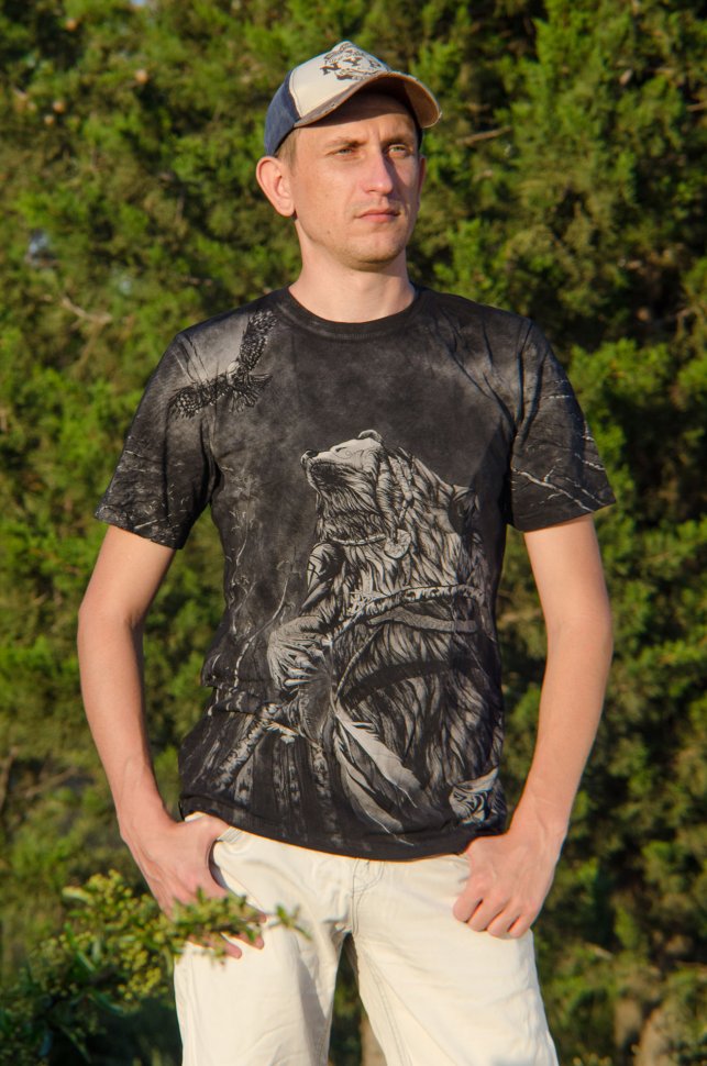 Мужская футболка Krasar Медвежий вождь