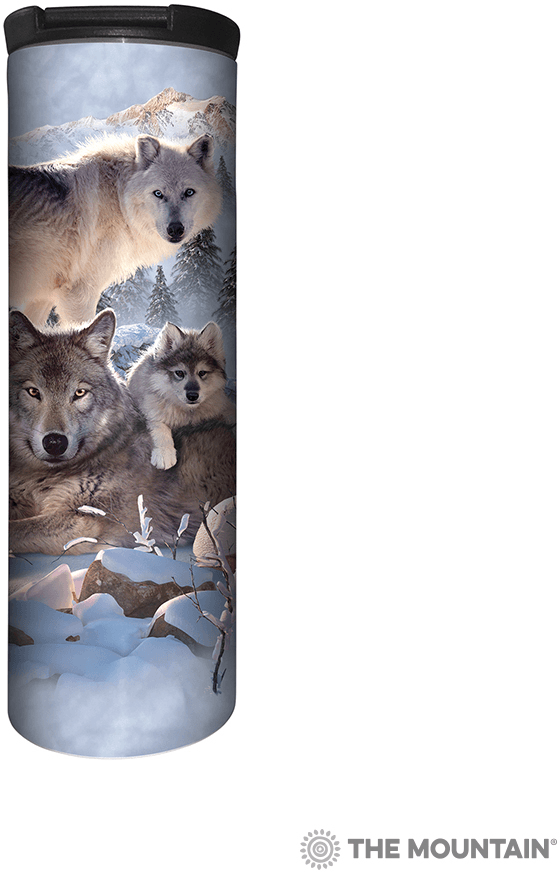 Термокружка Mountain - Wolf Family Mountain
