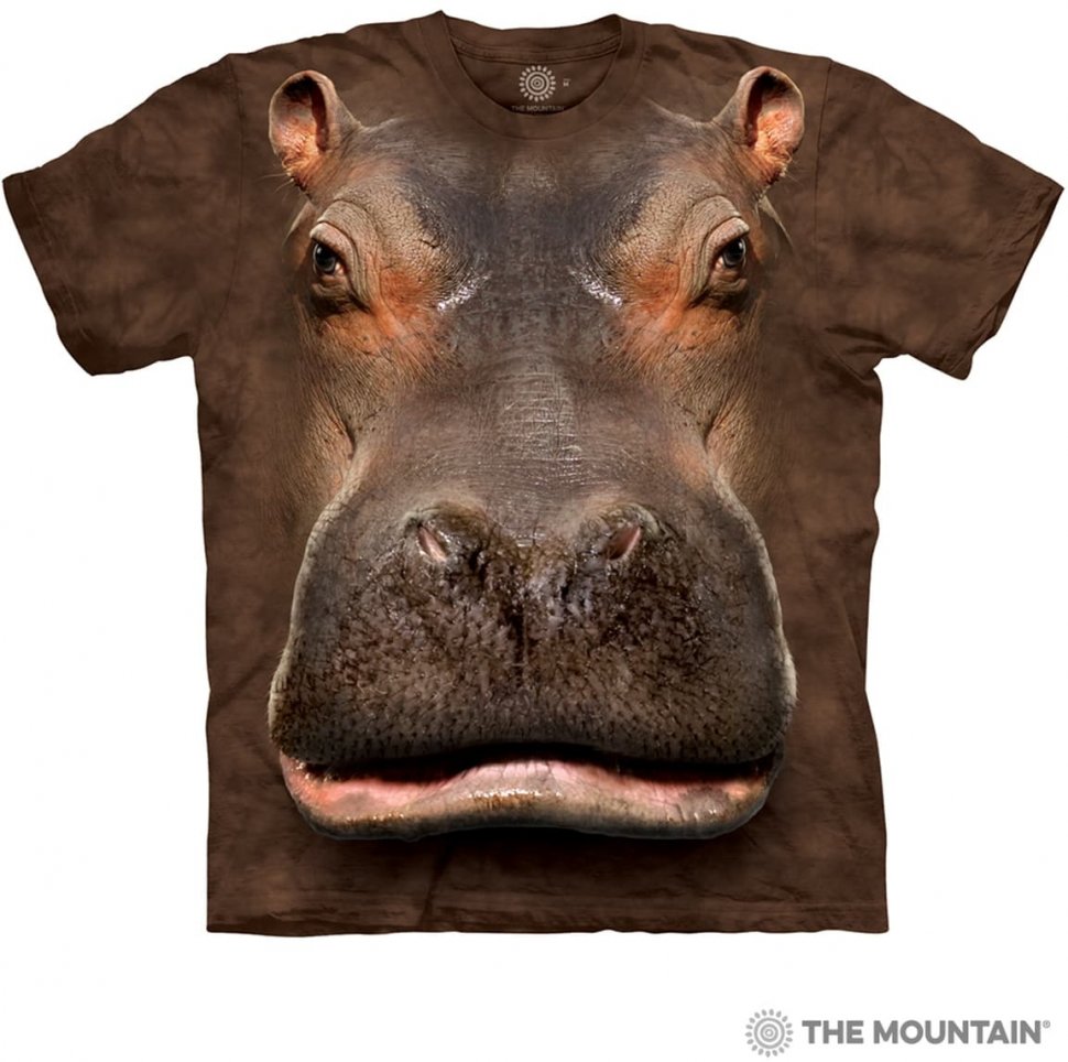 3D футболка Mountain  - Hippo Head