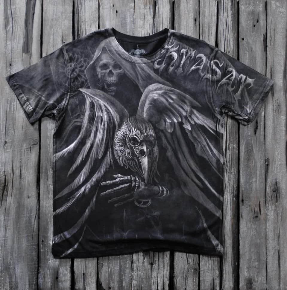 Мужская футболка Krasar Черный ворон