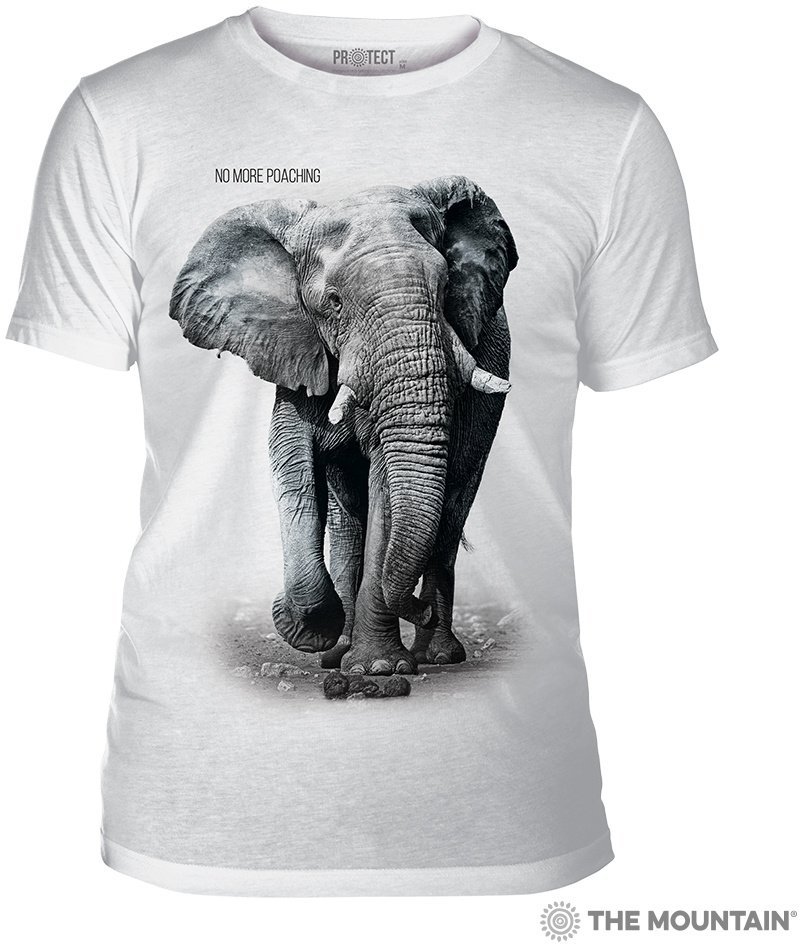Мужская футболка Mountain Triblend - No More Poaching