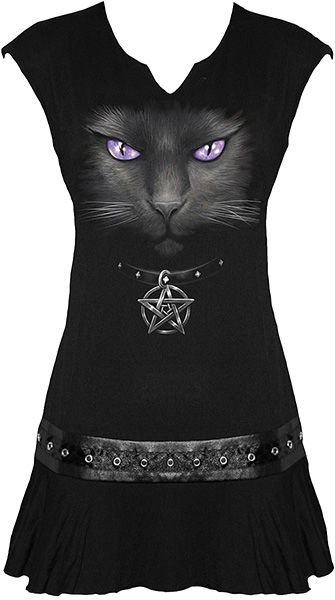Платье в стиле рок - BLACK CAT