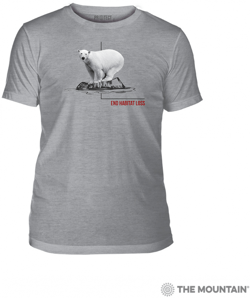 Мужская футболка Mountain Triblend - Habitat Polar Bear