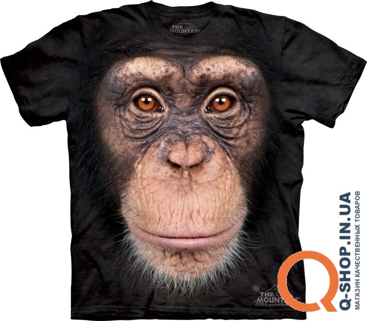 3D футболка Mountain  - Chimp Face