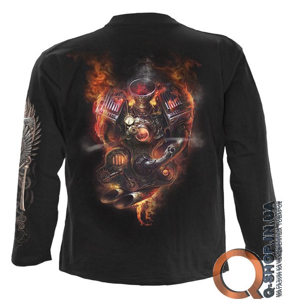 Футболка Spiral с длинным рукавом - STEAM PUNK RIDER