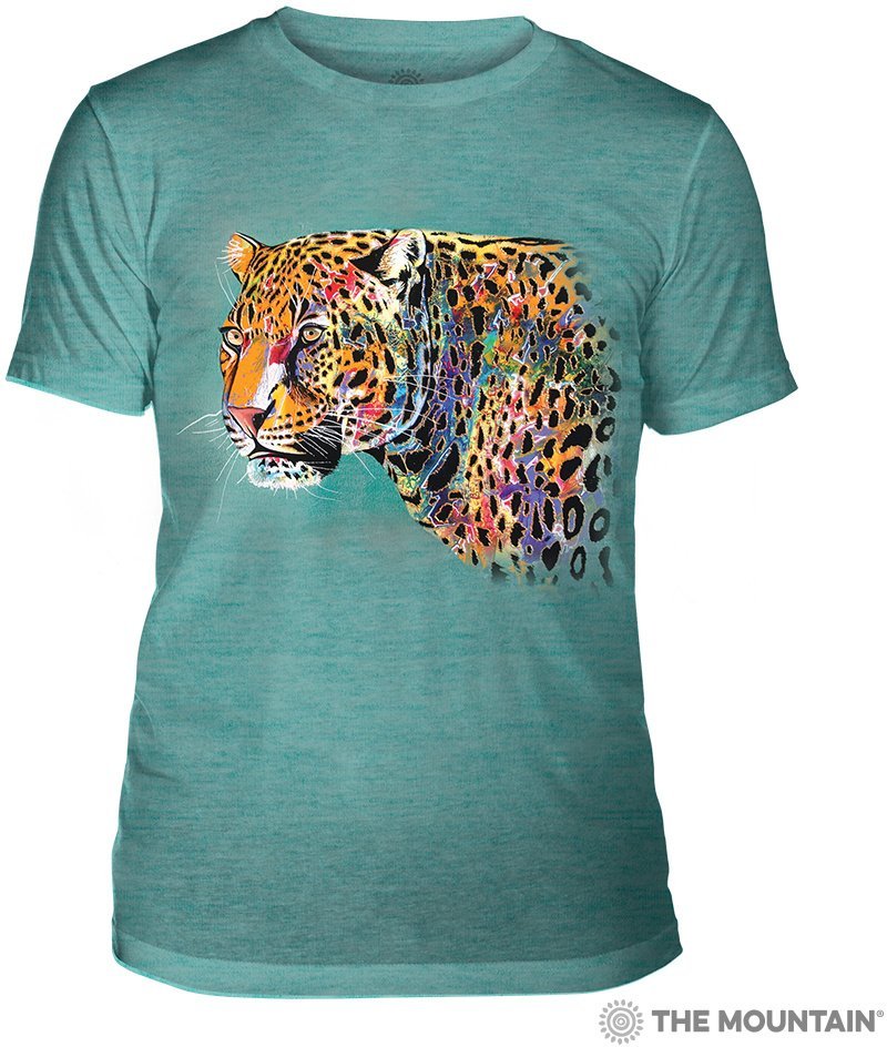 Мужская футболка Mountain Triblend - Painted Cheetah