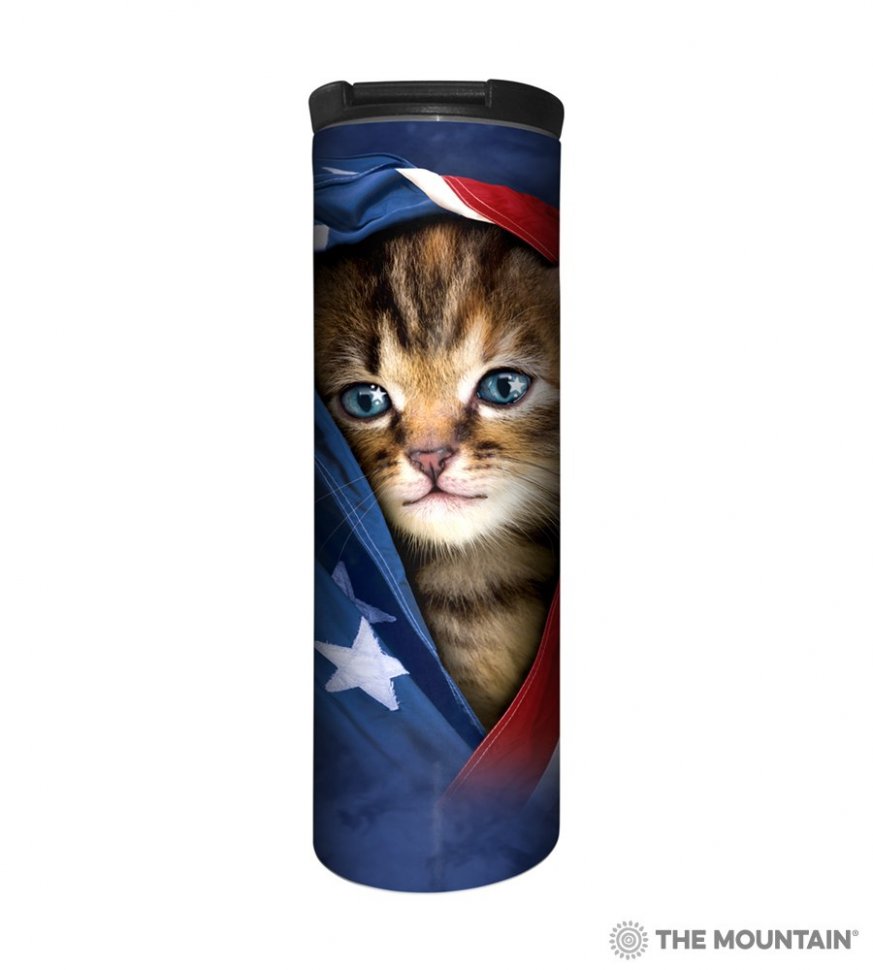 Термокружка Mountain - PATRIOTIC KITTEN