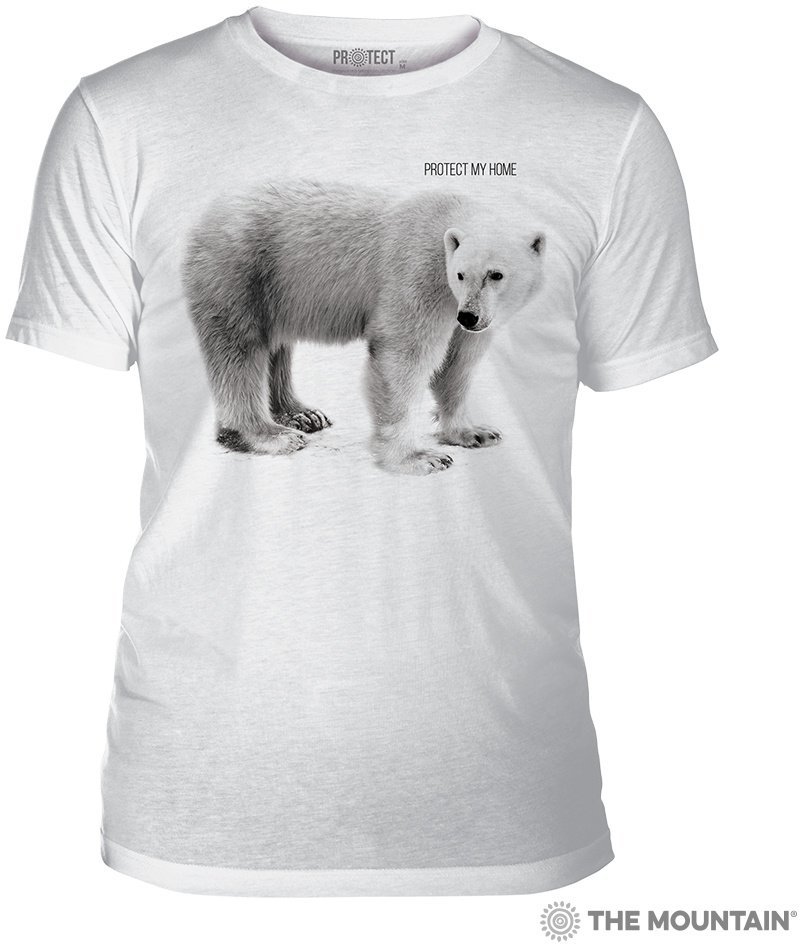 Мужская футболка Mountain Triblend - Polar Bear My Home