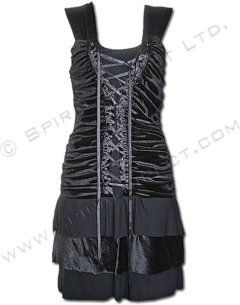 Платье в стиле рок - Velvet Strap Dress