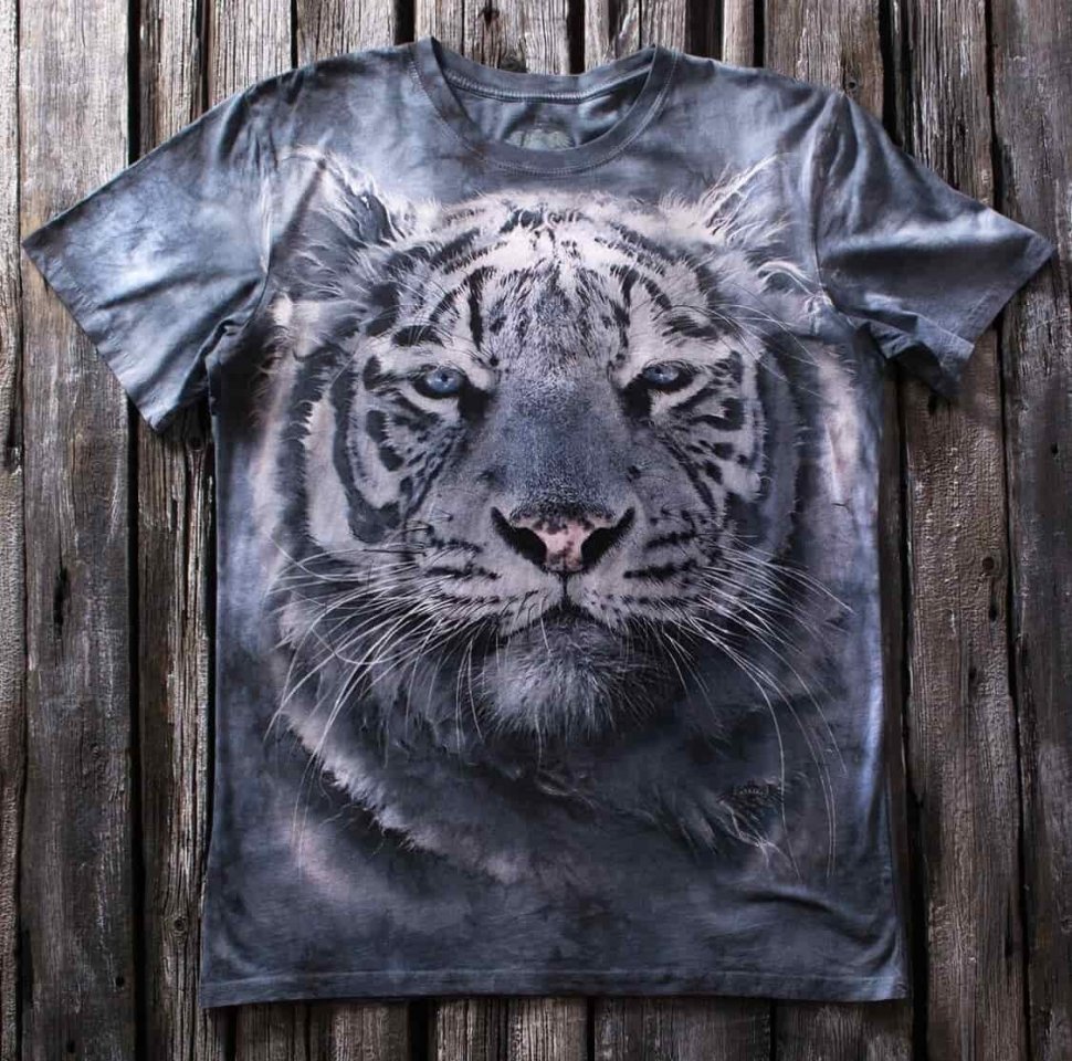 Мужская футболка Krasar Белый тигр