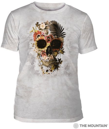 Мужская футболка Mountain Triblend - Garden Skull