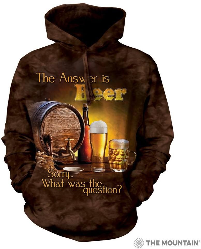 Толстовка Mountain c капюшоном - BEER OUTDOOR HOODIE