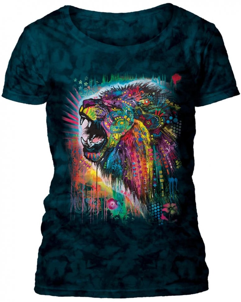 Женская футболка Mountain широкий ворот - South African Lion