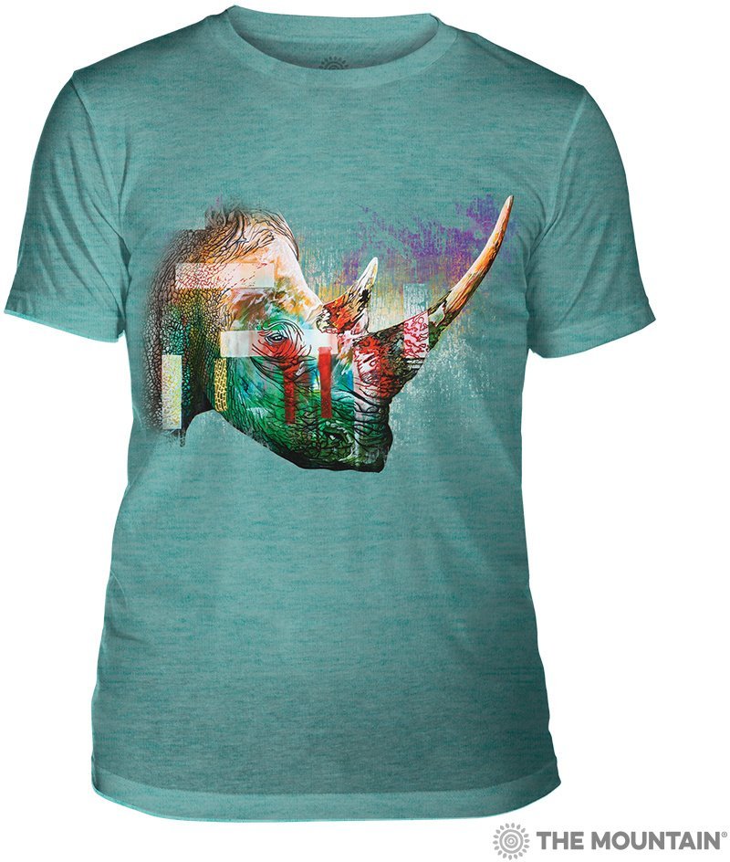 Мужская футболка Mountain Triblend - Painted Rhino