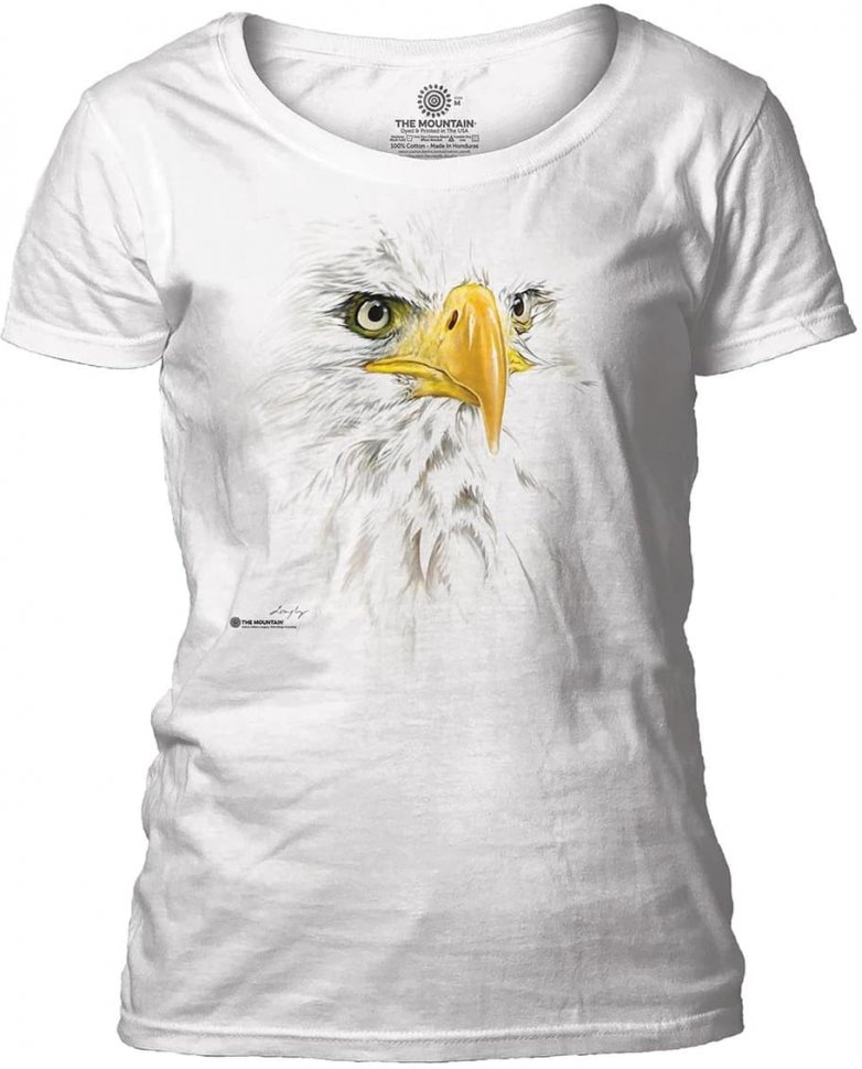 Женская футболка Mountain широкий ворот - Inverse Eagle