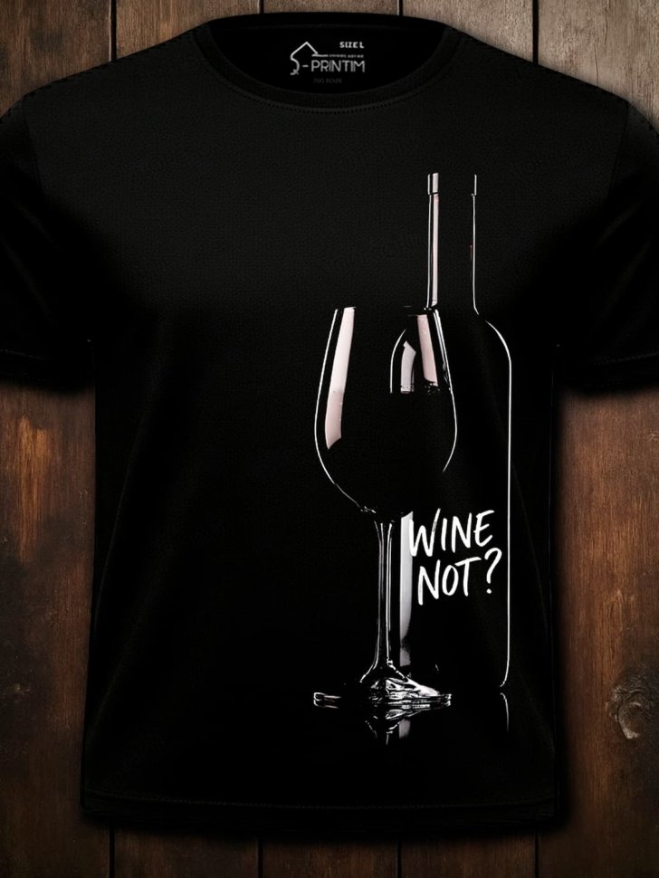 Футболка Q-Printim - WINE NOT?