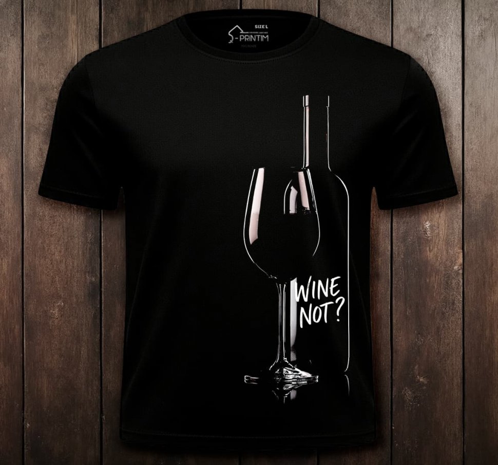 Футболка Q-Printim - WINE NOT?