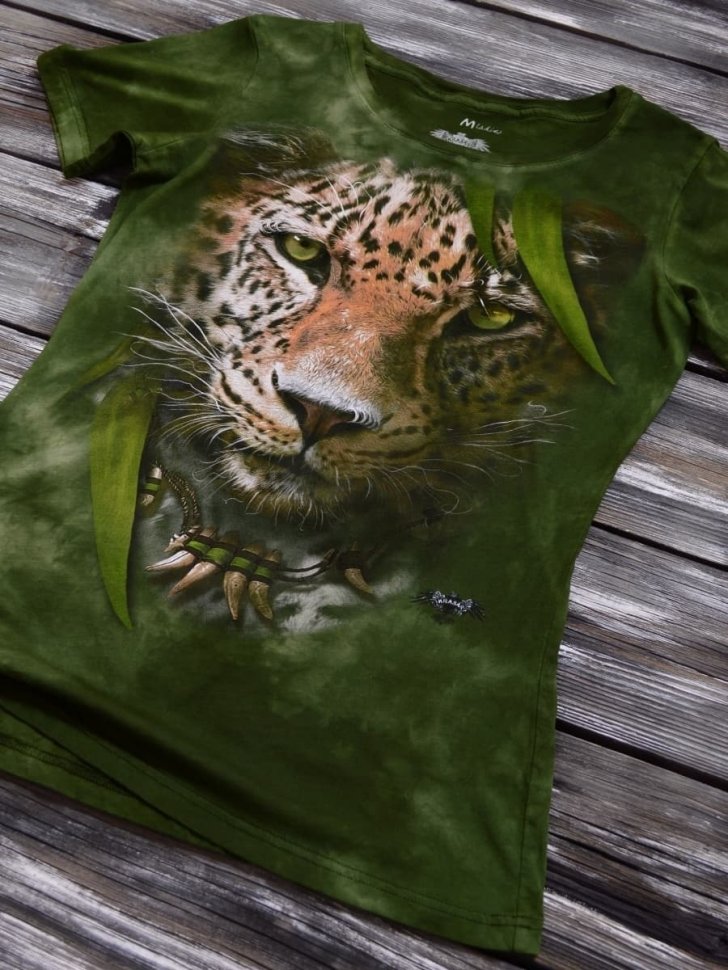 3D Женская футболка Krasar - Леопард