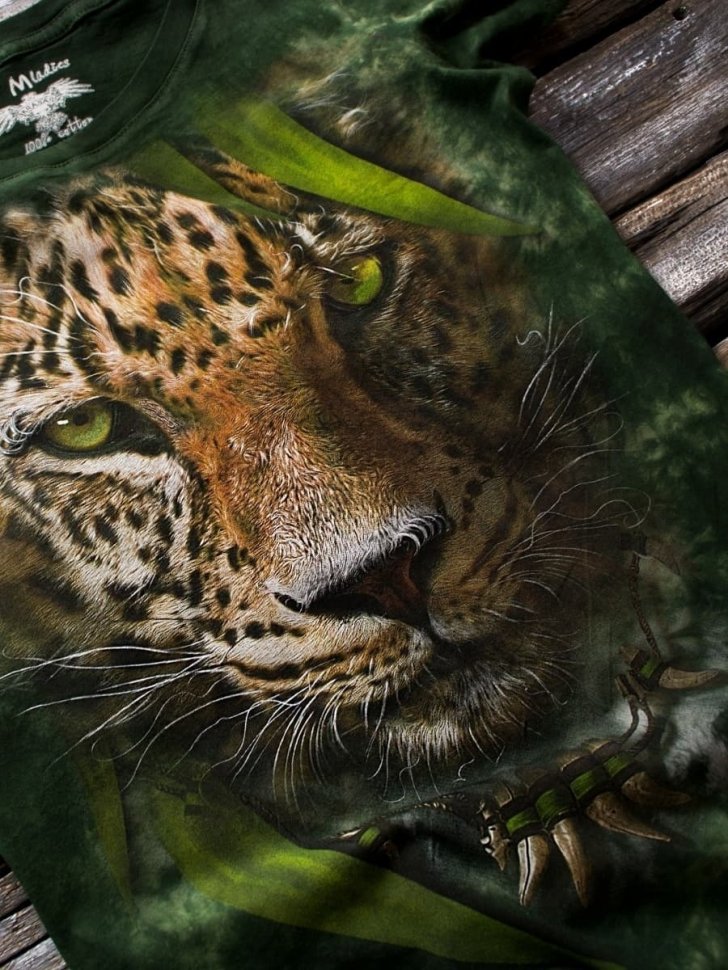 3D Женская футболка Krasar - Леопард