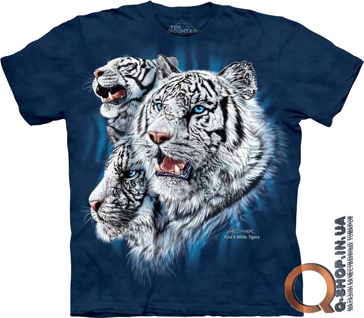 Футболка The Mountain - Find 9 White Tigers